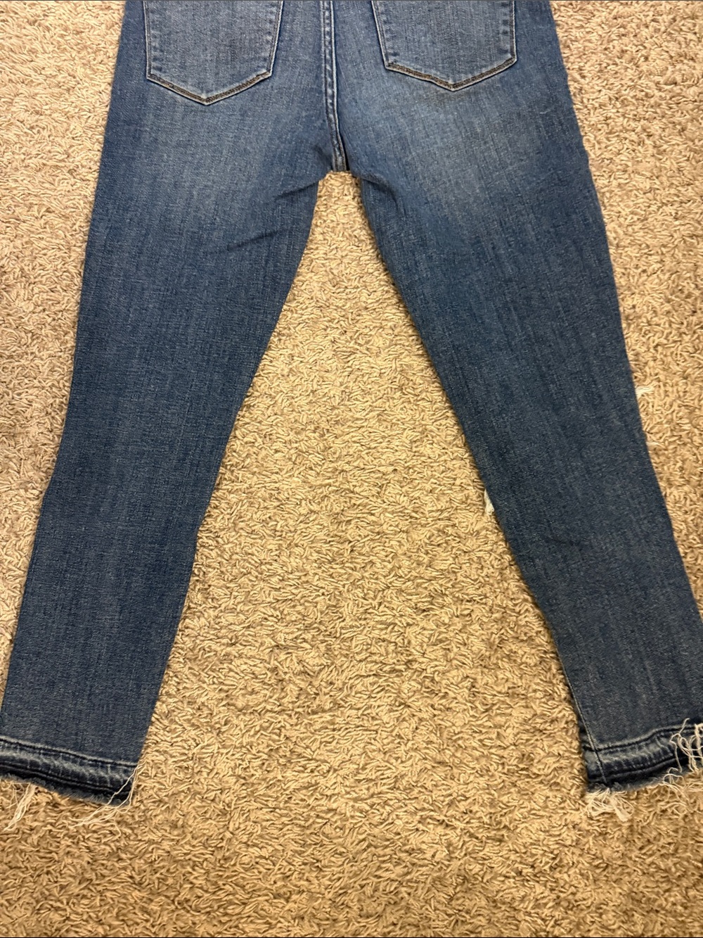 Abercrombie & Fitch Distressed Dark Blue Skinny Jeans - Picture 6 of 6
